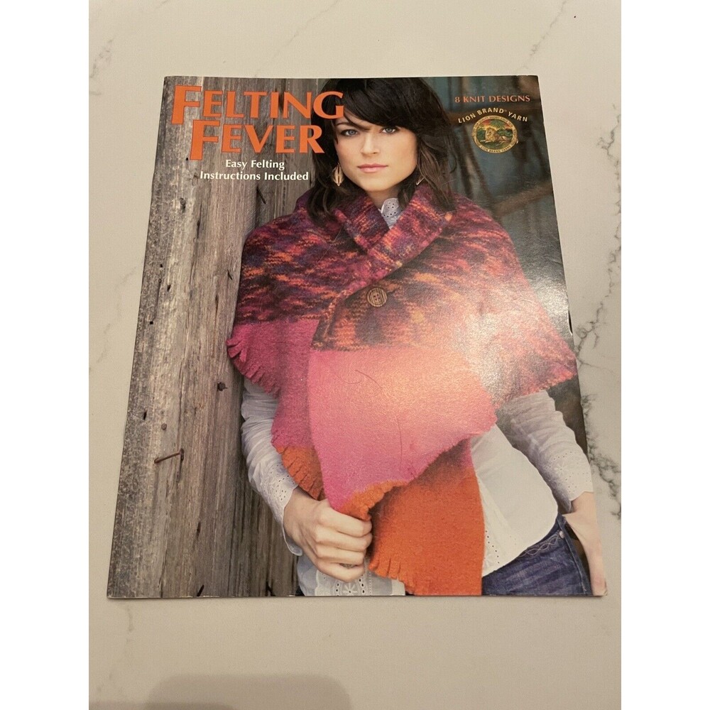 Felting Fever Lion Brand 8 Knit Designs Pattern Book Leisure Arts 4059